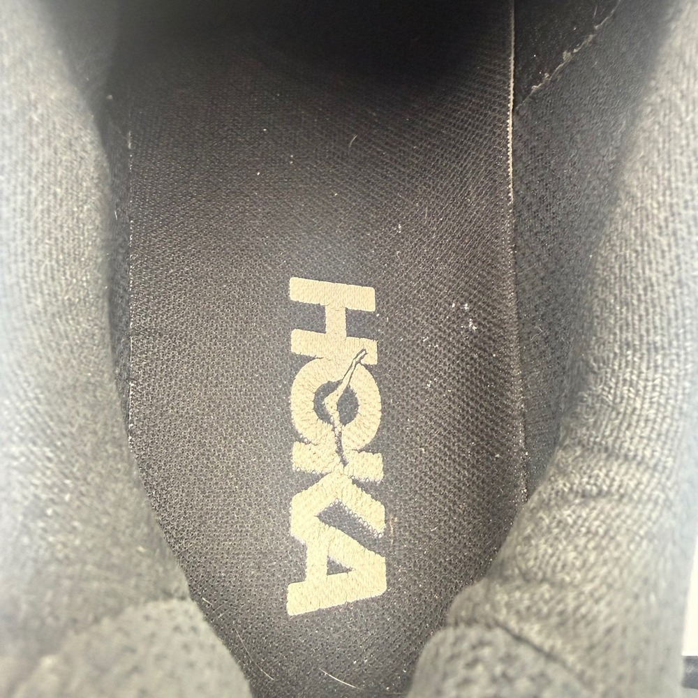 Hoka One One Clifton 10 Men Size 12.5 Running Shoes Sneakers 1162030 Black White - Picture 9 of 9